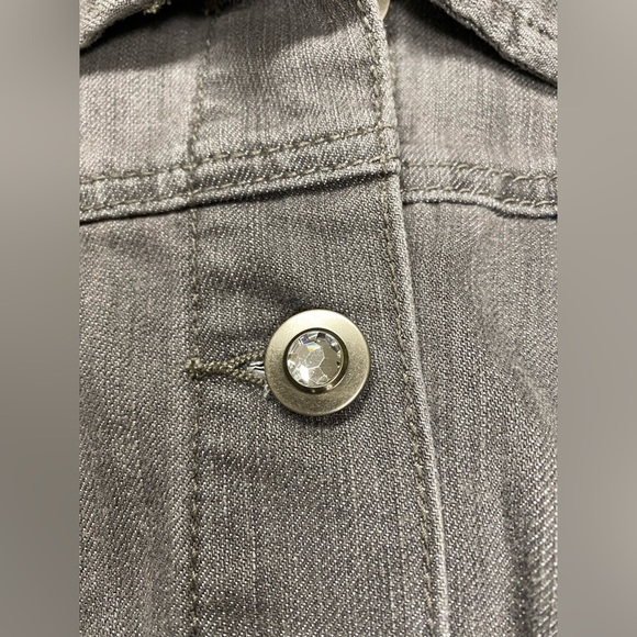 NWT Christopher Banks Grey Denim Vest - Picture 4 of 4